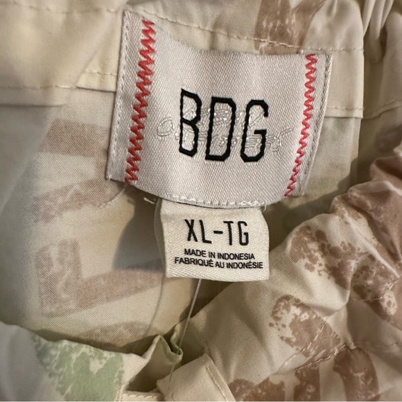 🔆 Urban Outfitters, BDG Eva Tie-Front Ruched Strap Trapeze Mini Dress NWT - Picture 6 of 6